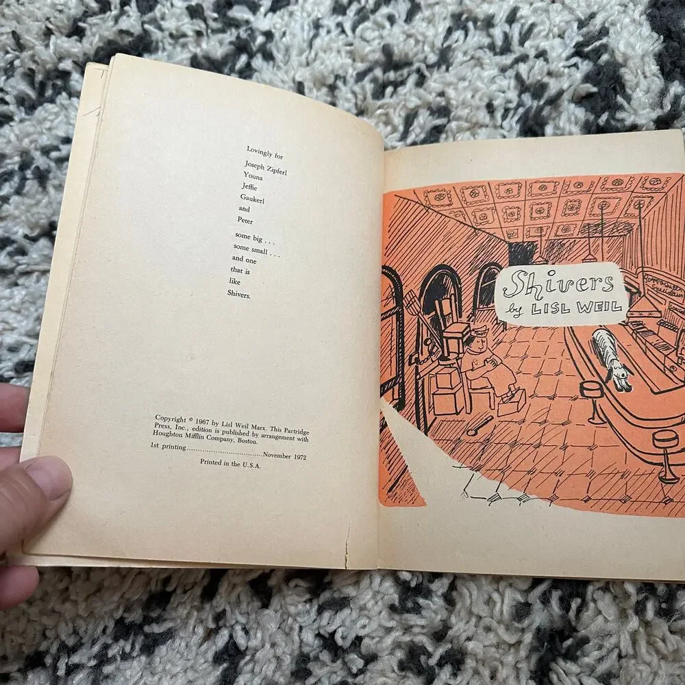 Shivers by Lisl Weil 1967 Paperback Book Case of the Missing Hamburgers